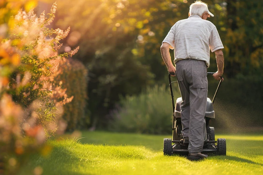 mowing lawn machine