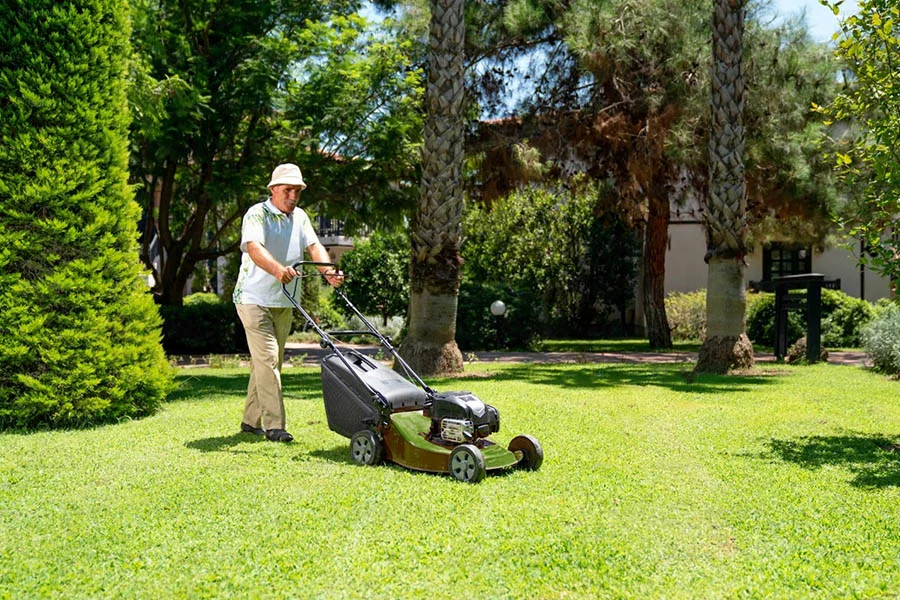 mowing lawn machine